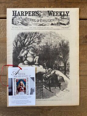 Harpers Weekly Reprint, Santa Claus, Thomas Nast, Woodcut Engraving, Audiobook